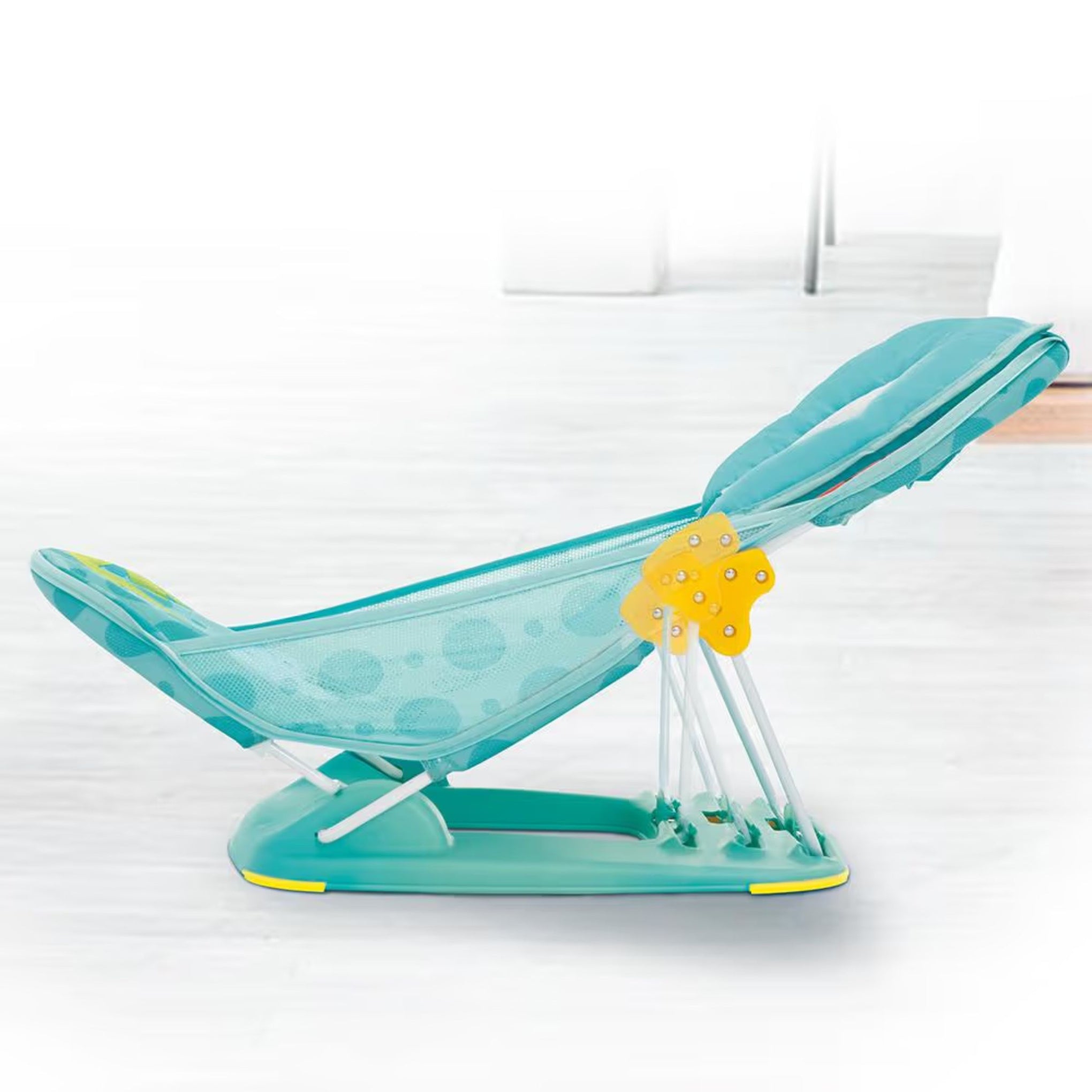 Mastela Foldable Baby Bath Bather | Anti-Slip Mesh Bath Support Seat for Newborns & Infants | 3-Position Recline | Birth to 6 Months