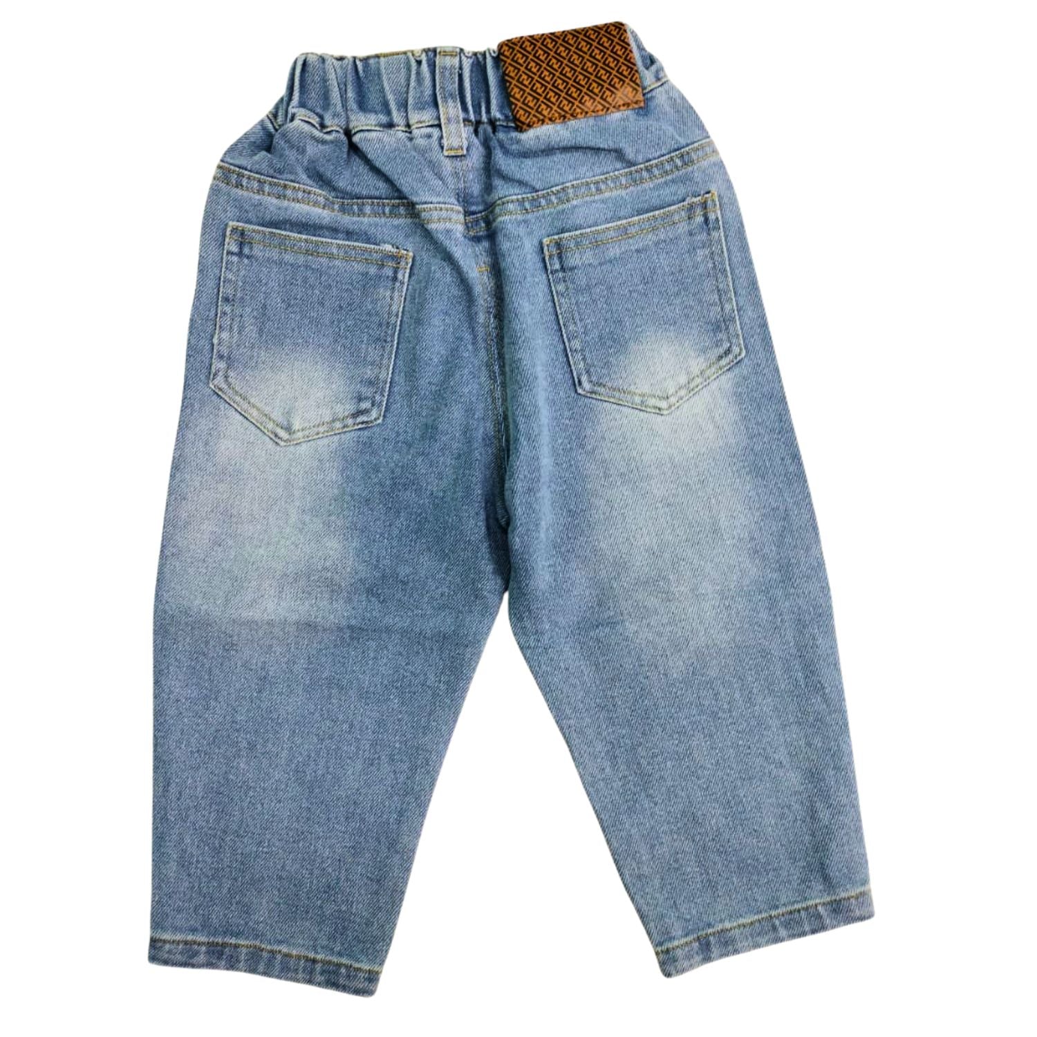 Smile Baby BOYS Light Denim Jeans – Comfortable Everyday Wear (2–7Y, L.Denim)