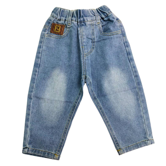 Smile Baby BOYS Light Denim Jeans – Comfortable Everyday Wear (2–7Y, L.Denim)