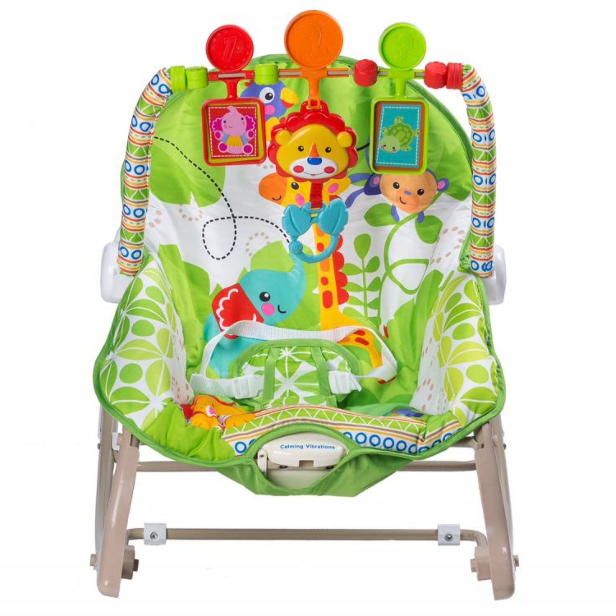 Smile Baby Toddler Rocker | Calming Vibrations, Removable Toy Bar, Soft Cushion Seat, Newborn to Toddler (Up to 18 kg)