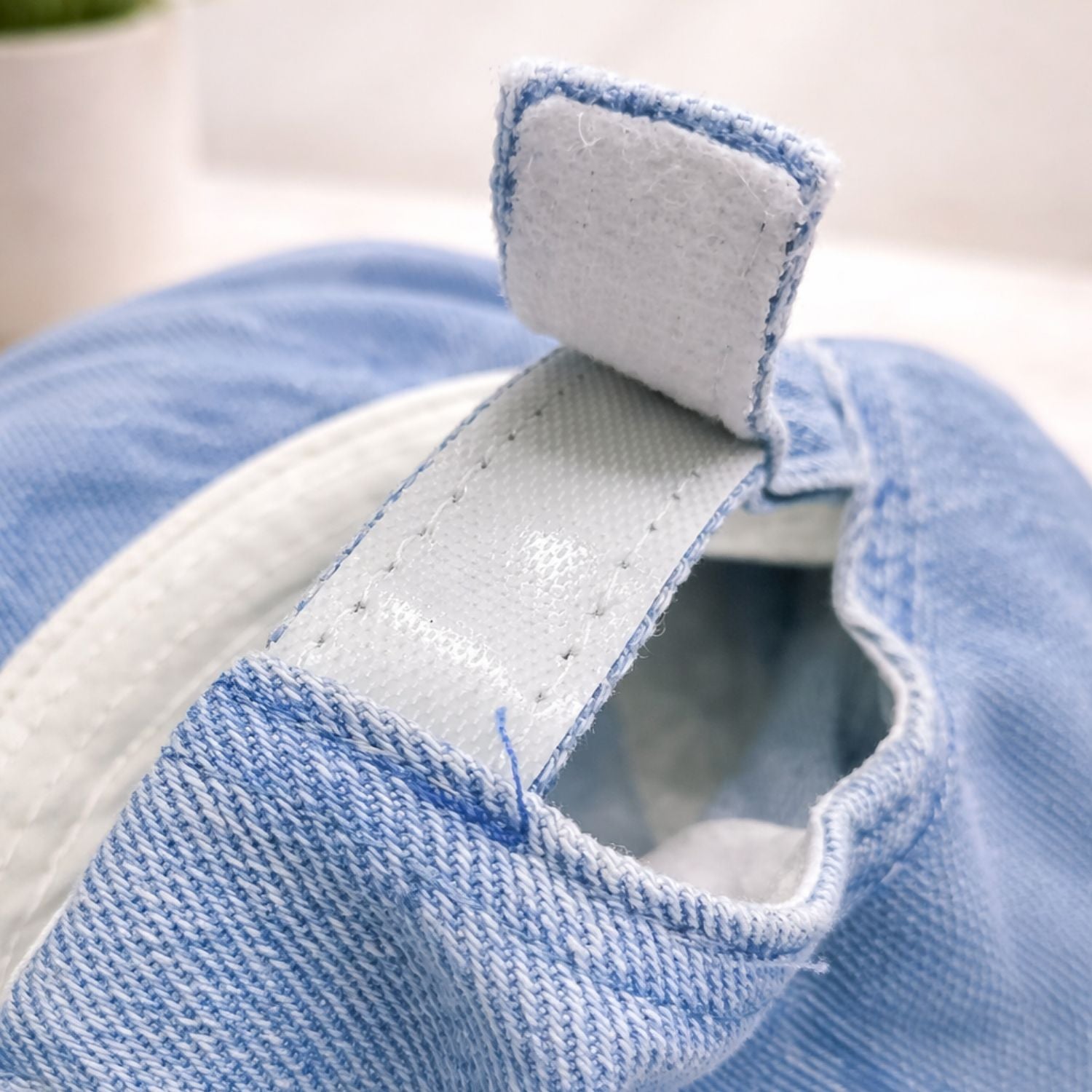 Smile Baby Denim Cap – Medium Size | Soft Adjustable Kids Cap | Available in L.DENIM & D.DENIM