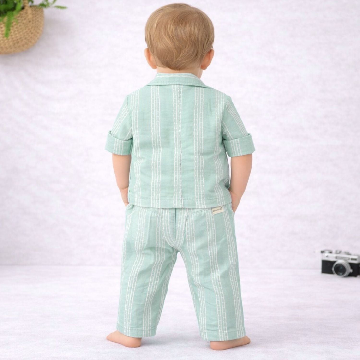 MINT KIDZELLO Boys Set (6 Months to 18 Months) – Stylish Shirt & Pant Outfit