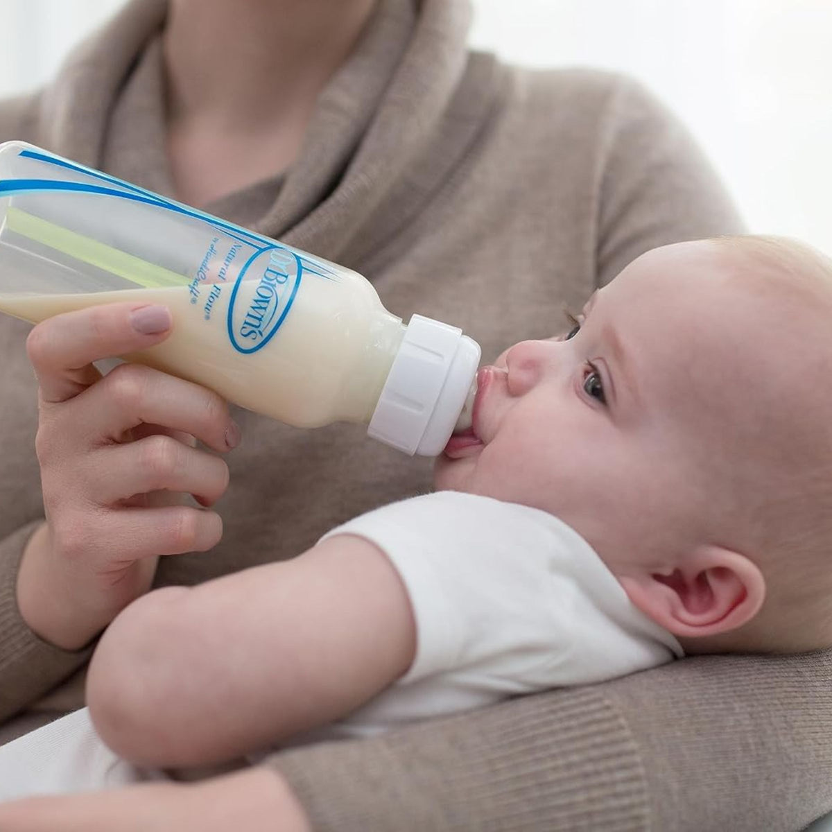 Dr. Brown's Natural Flow Narrow Baby Bottle Silicone Teat, 6-Pack – Y-Cut (9m+ Fast Flow for Thick Liquids) 