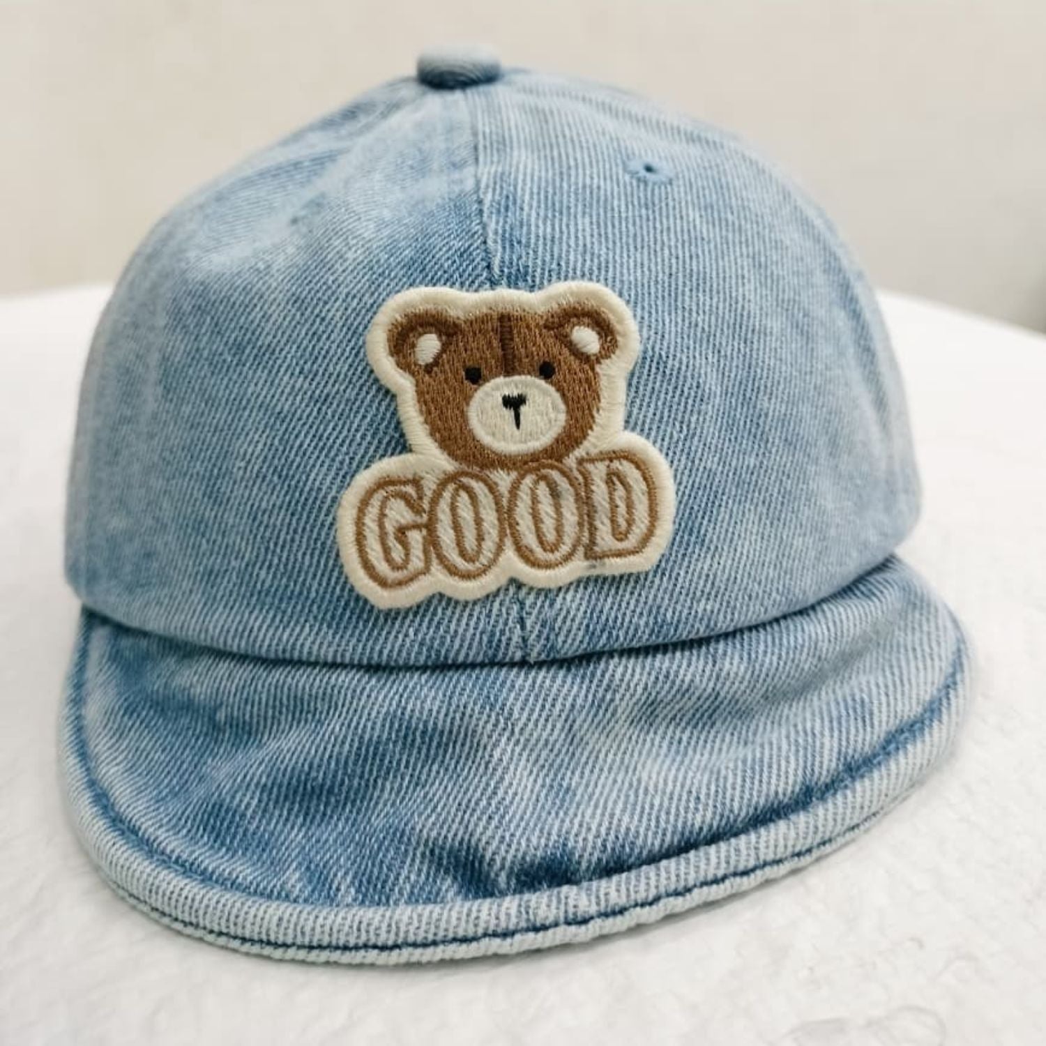 Smile Baby Large Size Cap – Soft Denim Kids Cap (L. Denim / Denim)