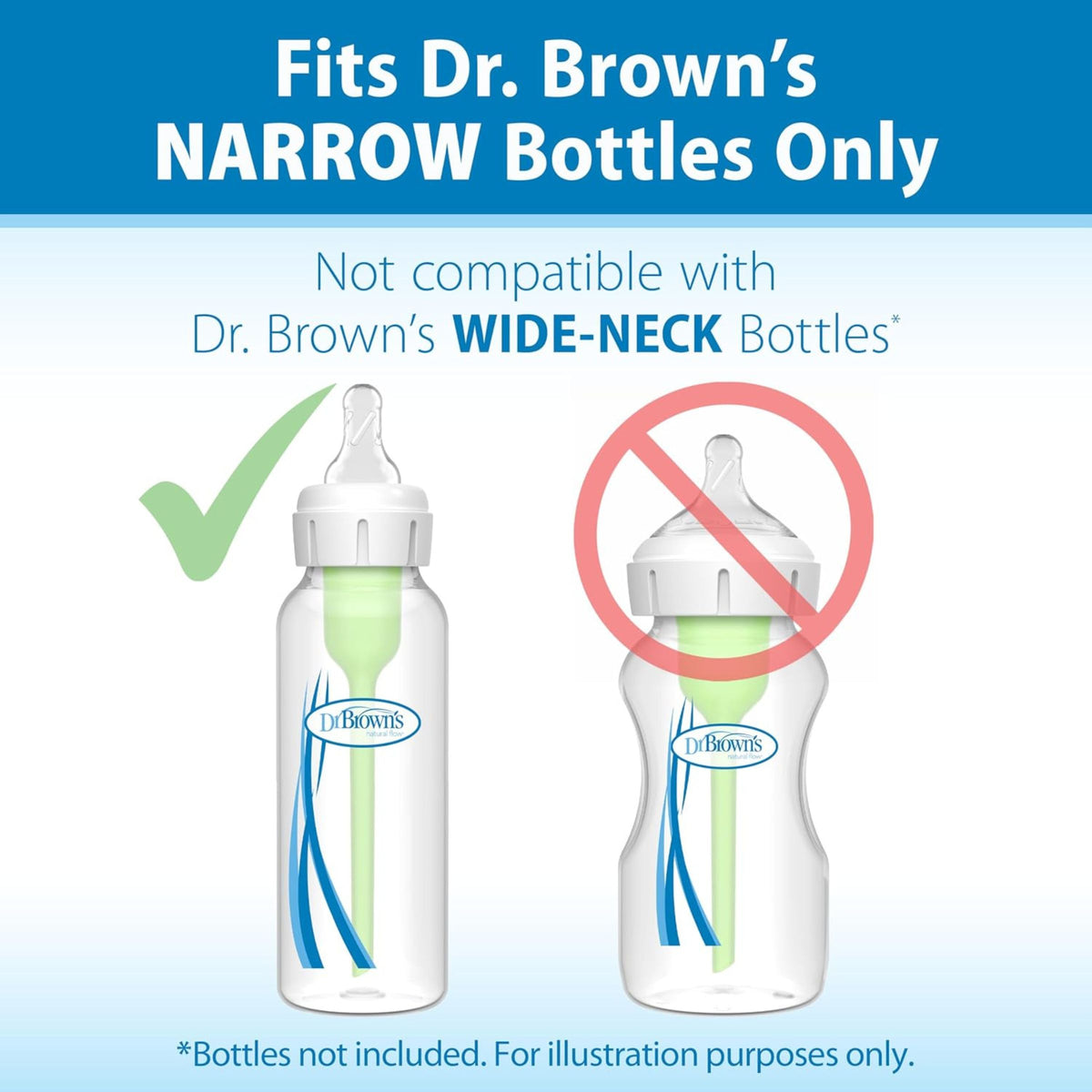 Dr. Brown’s Anti-Colic Narrow Baby Bottle Silicone Teats Level 4, 9m+ Fast Flow, Pack of 6 