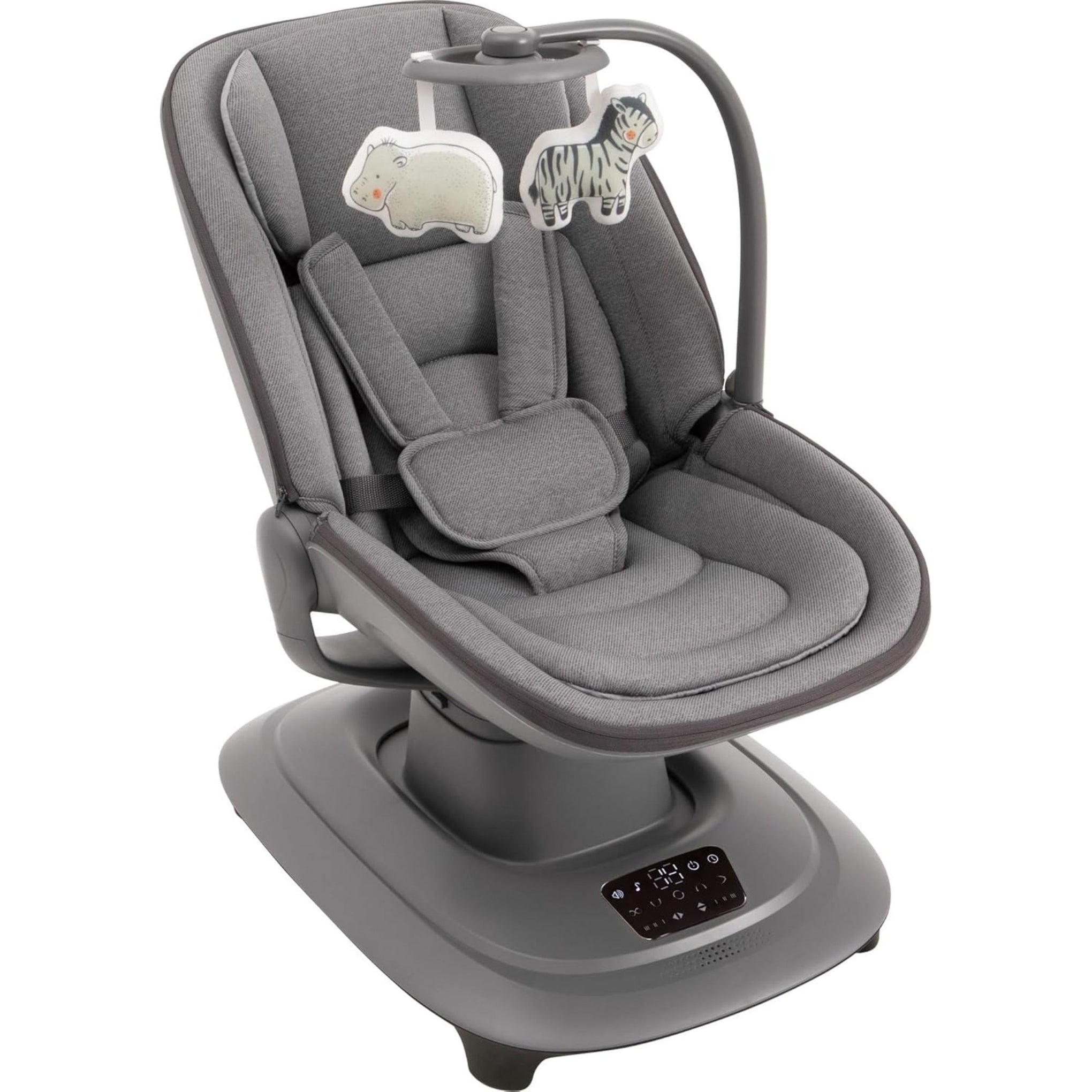 Mastela Deluxe Multi-Motion Baby Cradle with Gentle Touch Control, 5 Swing Modes, 360° Rotation, App Control, 3 Recline Positions, 12 Melodies, Suitable for Baby Birth to 36 Months (Max Weight 15kg)