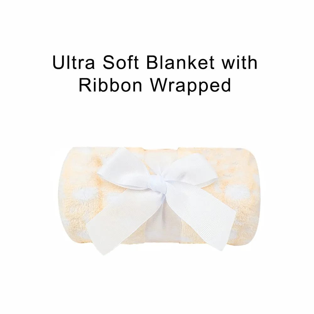 Smile Baby Elephant Soft Toy with Blanket Set – Ultra Soft Cuddly Plush Gift for Newborns, Infants & Toddlers | Perfect Baby Shower Gift (Pink, Blue & Cream)