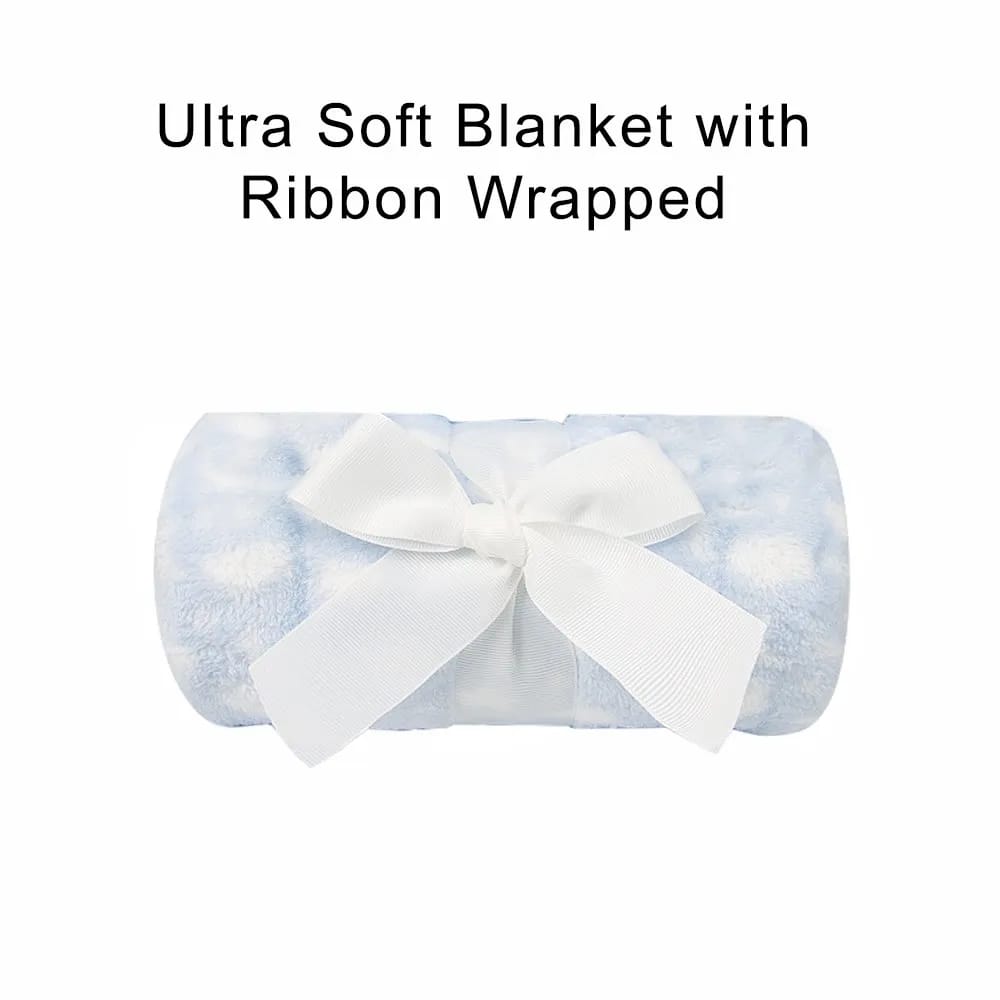 Smile Baby Elephant Soft Toy with Blanket Set – Ultra Soft Cuddly Plush Gift for Newborns, Infants & Toddlers | Perfect Baby Shower Gift (Pink, Blue & Cream)