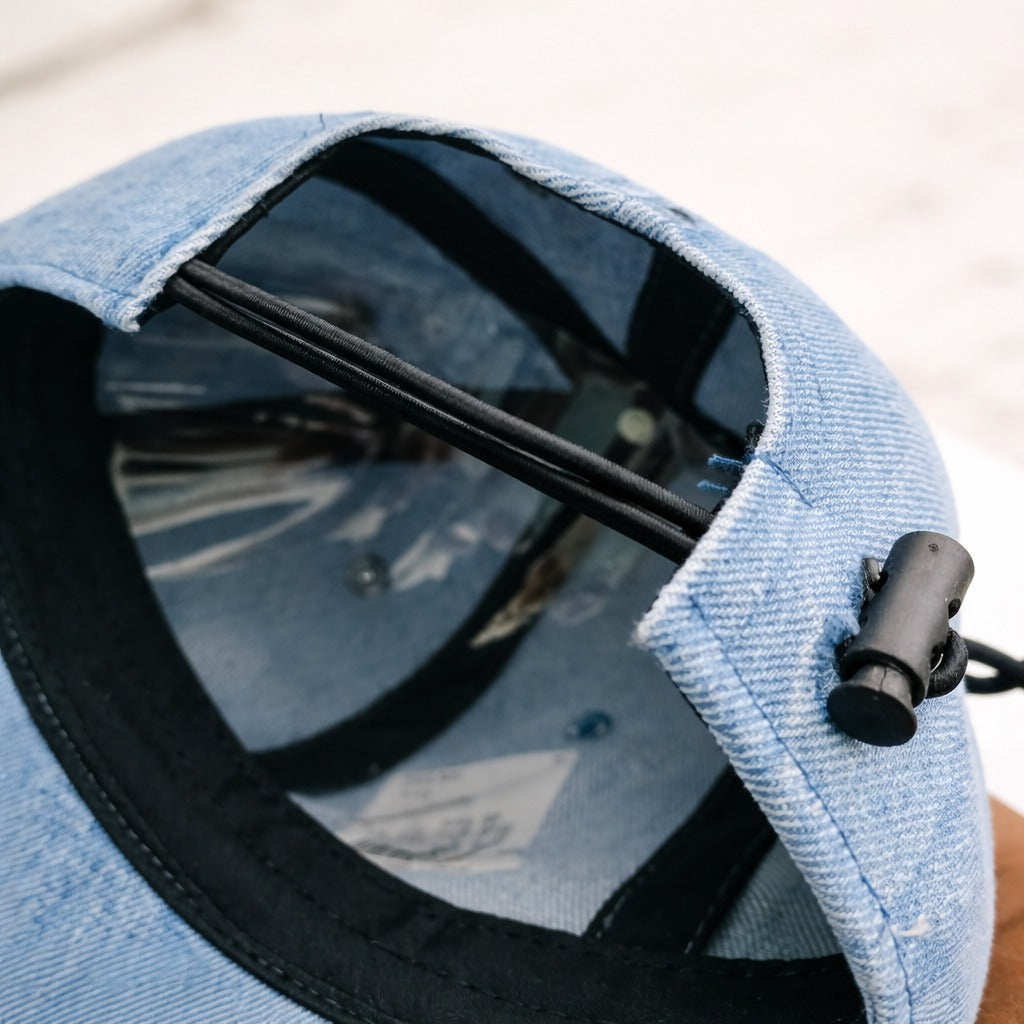 Smile Baby Medium Size Cap – Adjustable Denim Cartoon Cap | L. Denim & D. Denim