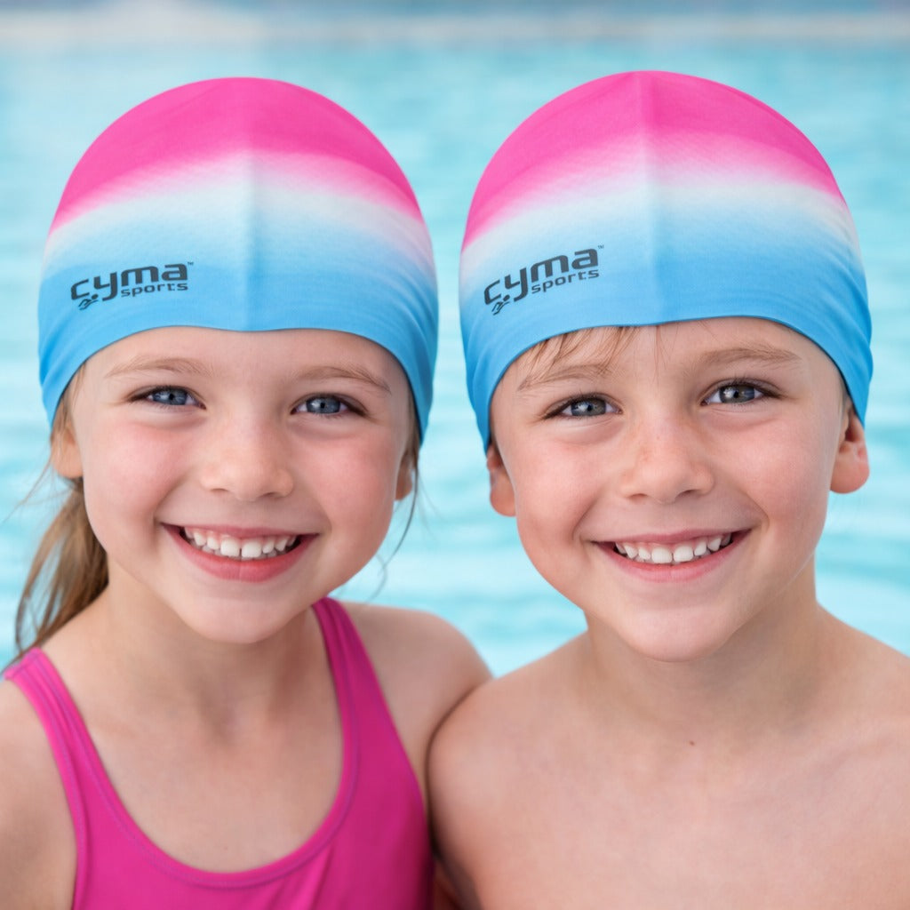 SMILE BABY Kids Silicone Swimming Cap for Boys & Girls | Soft Stretch Waterproof Swim Cap | Comfortable Non-Slip Pool Cap | Hair Protection for Kids Swimming | Durable Flexible Swim Hat | Color as per Availability