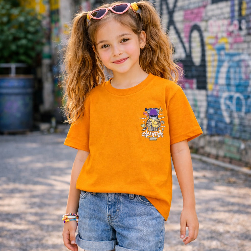 Reverse X-Treme Girls Graphic Printed T-Shirt | Stylish Casual Tee for Girls (4–12 Years)