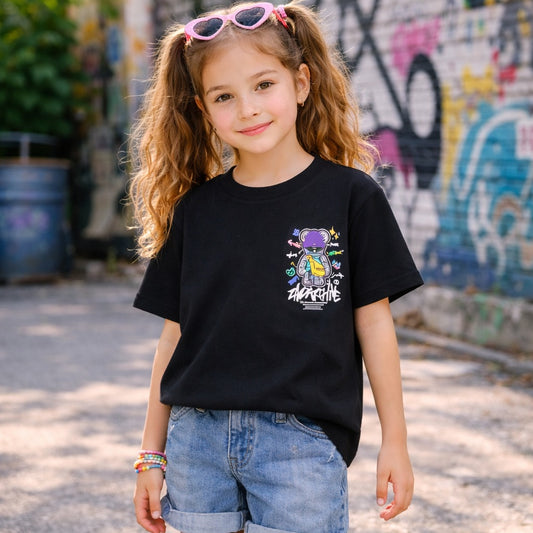 Reverse X-Treme Girls Graphic Printed T-Shirt | Stylish Casual Tee for Girls (4–12 Years)