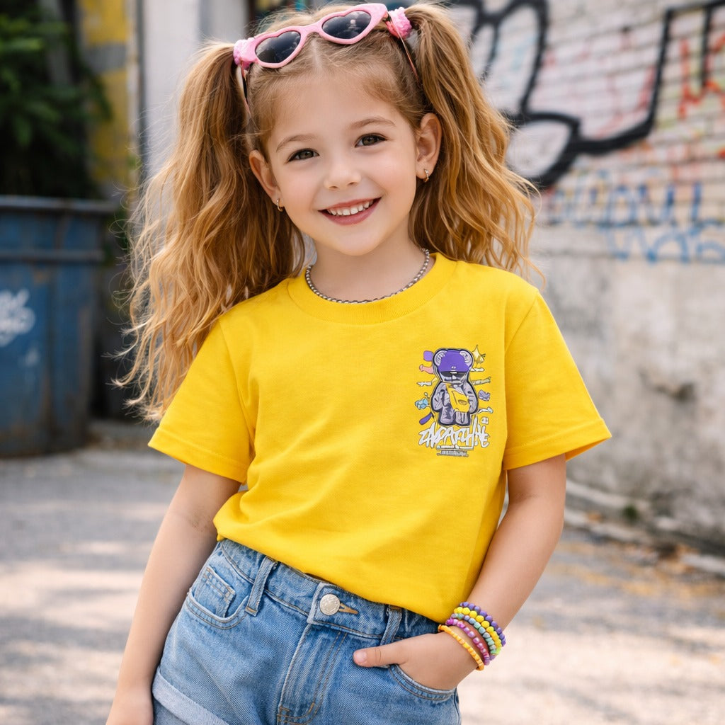 Reverse X-Treme Girls Graphic Printed T-Shirt | Stylish Casual Tee for Girls (4–12 Years)