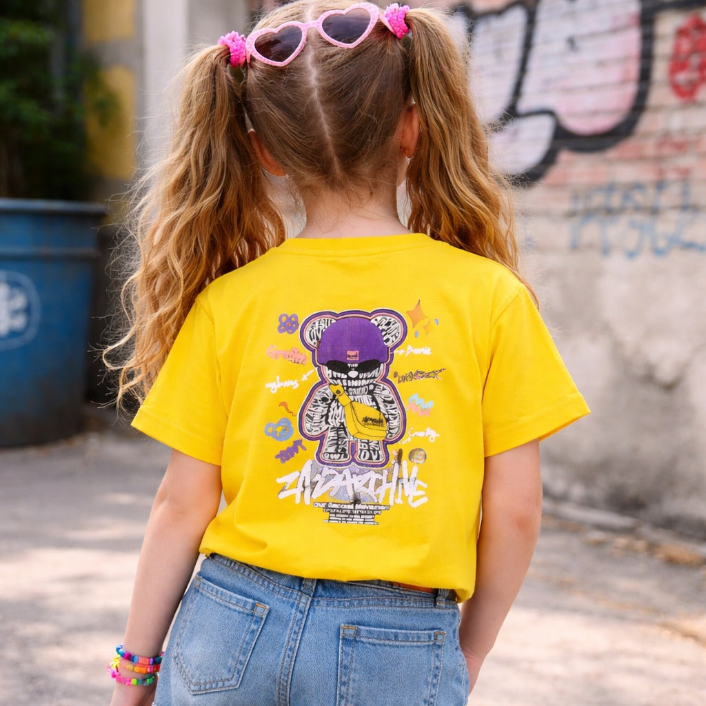 Reverse X-Treme Girls Graphic Printed T-Shirt | Stylish Casual Tee for Girls (4–12 Years)