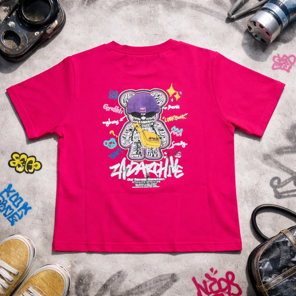 Reverse X-Treme Girls Graphic Printed T-Shirt | Stylish Casual Tee for Girls (4–12 Years)
