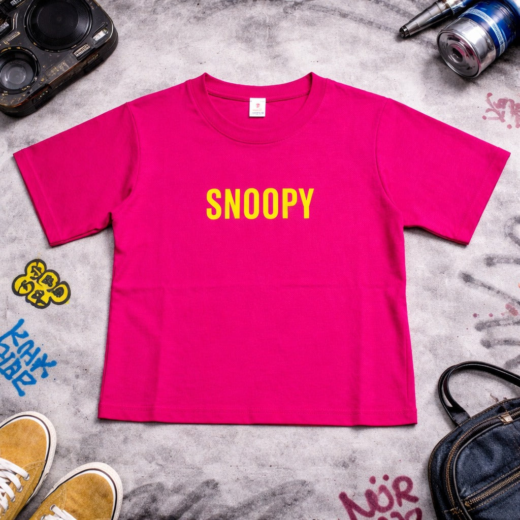 Smile Baby Girls Snoopy Printed Cotton T-Shirt | Cute Cartoon Summer Top (18 Months – 4 Years)
