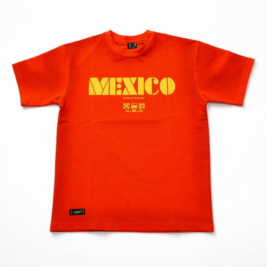 UNIKON Kids Orange Graphic T-Shirt – Mexico Print Stylish Casual Tee