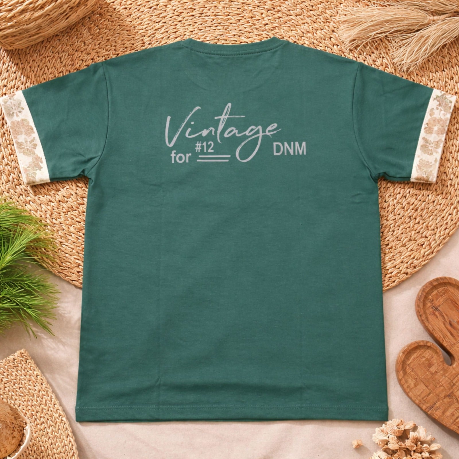 UNIKON Kids Peacock Green Designer T-Shirt – Stylish Pocket & Stripe Detail Tee