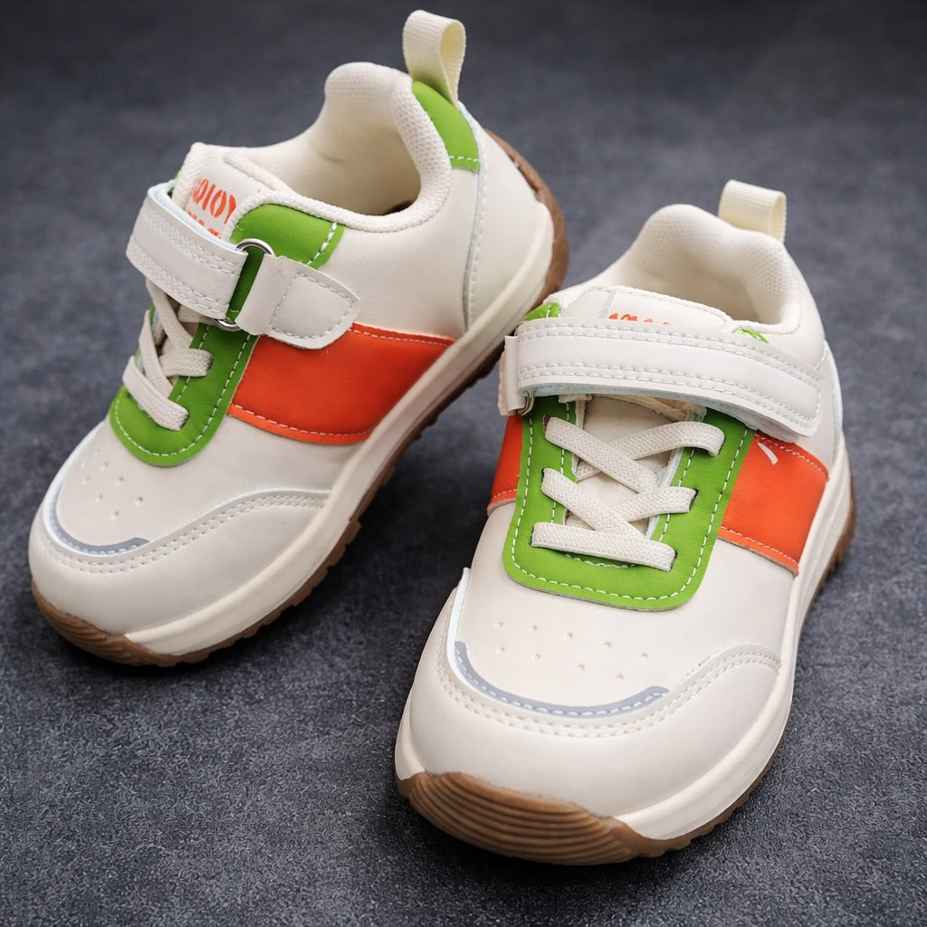 Smile Baby Kids Green Casual Sneakers – Trendy Comfortable Shoes (2 to 5 Years)