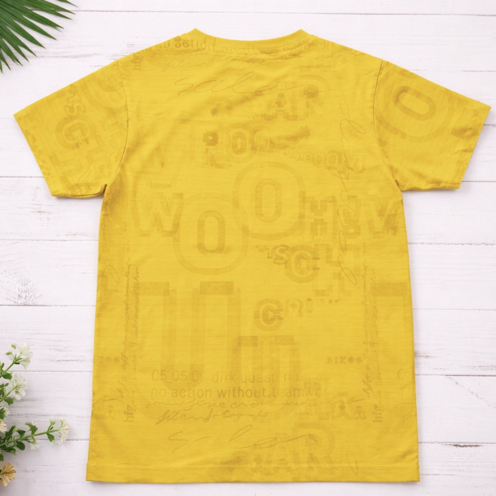 Red Sound Boys Yellow Graphic Cotton T-Shirt – “Super Dog” Print (5Y–12Y)