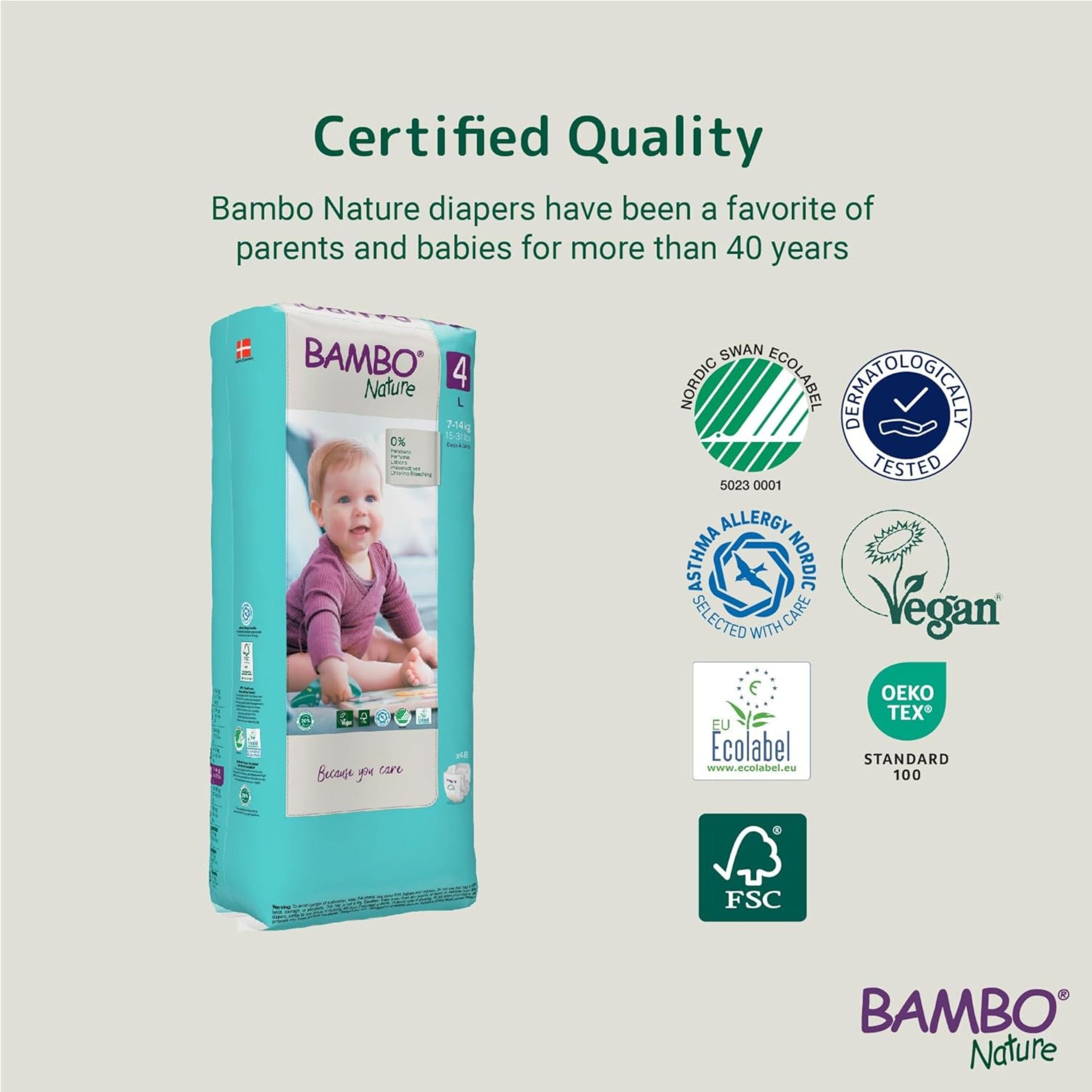 Bambo Nature Baby Diaper Tape Size M (4–8 kg) | Ultra-Soft, Breathable & Eco-Certified | Available in 28 Pcs & 52 Pcs