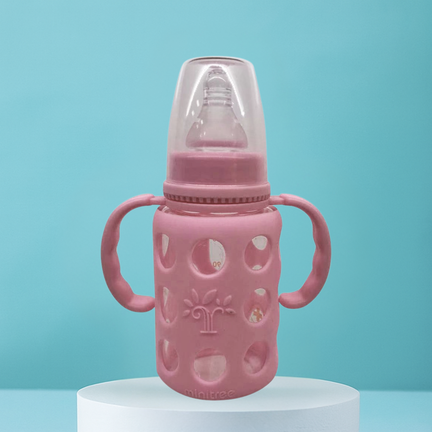 Smile Baby – Minitree 120ml / 4oz Glass Feeding Bottle with Handles