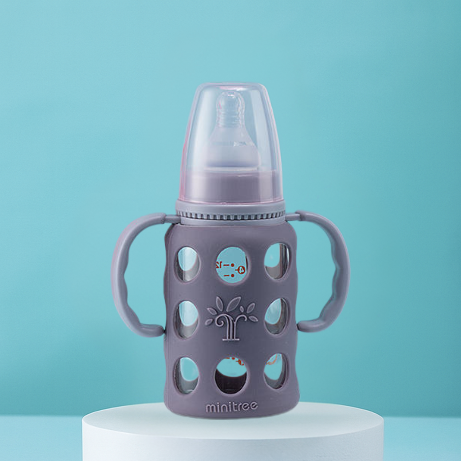 Smile Baby – Minitree 120ml / 4oz Glass Feeding Bottle with Handles