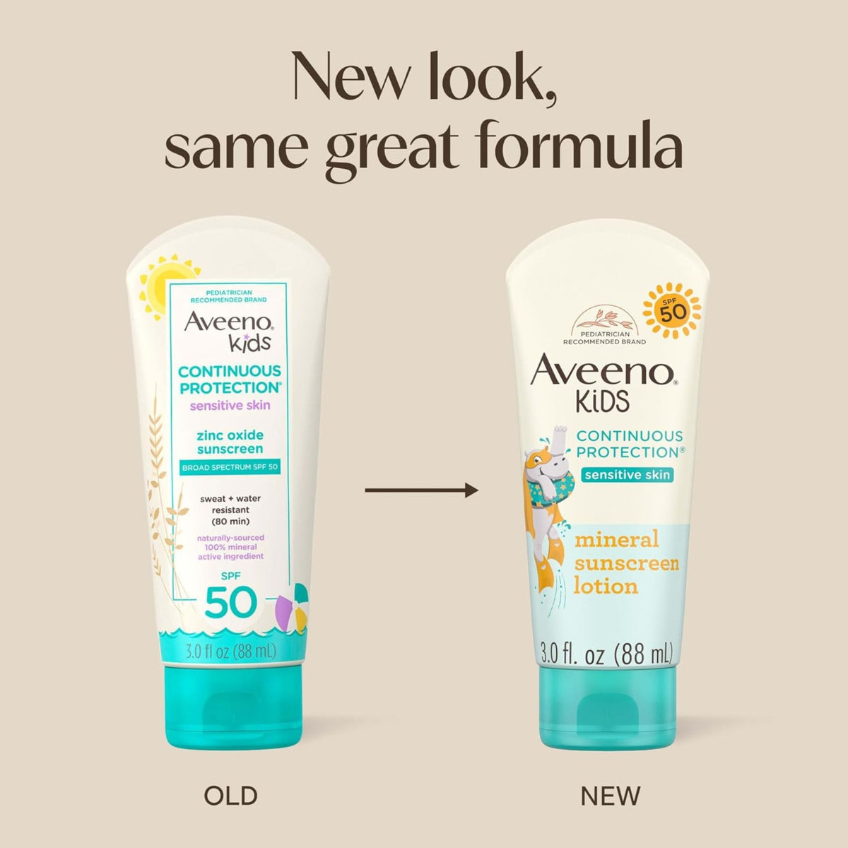 Aveeno Kids lightweight broad spectrum sun protection with oat lifestyle image