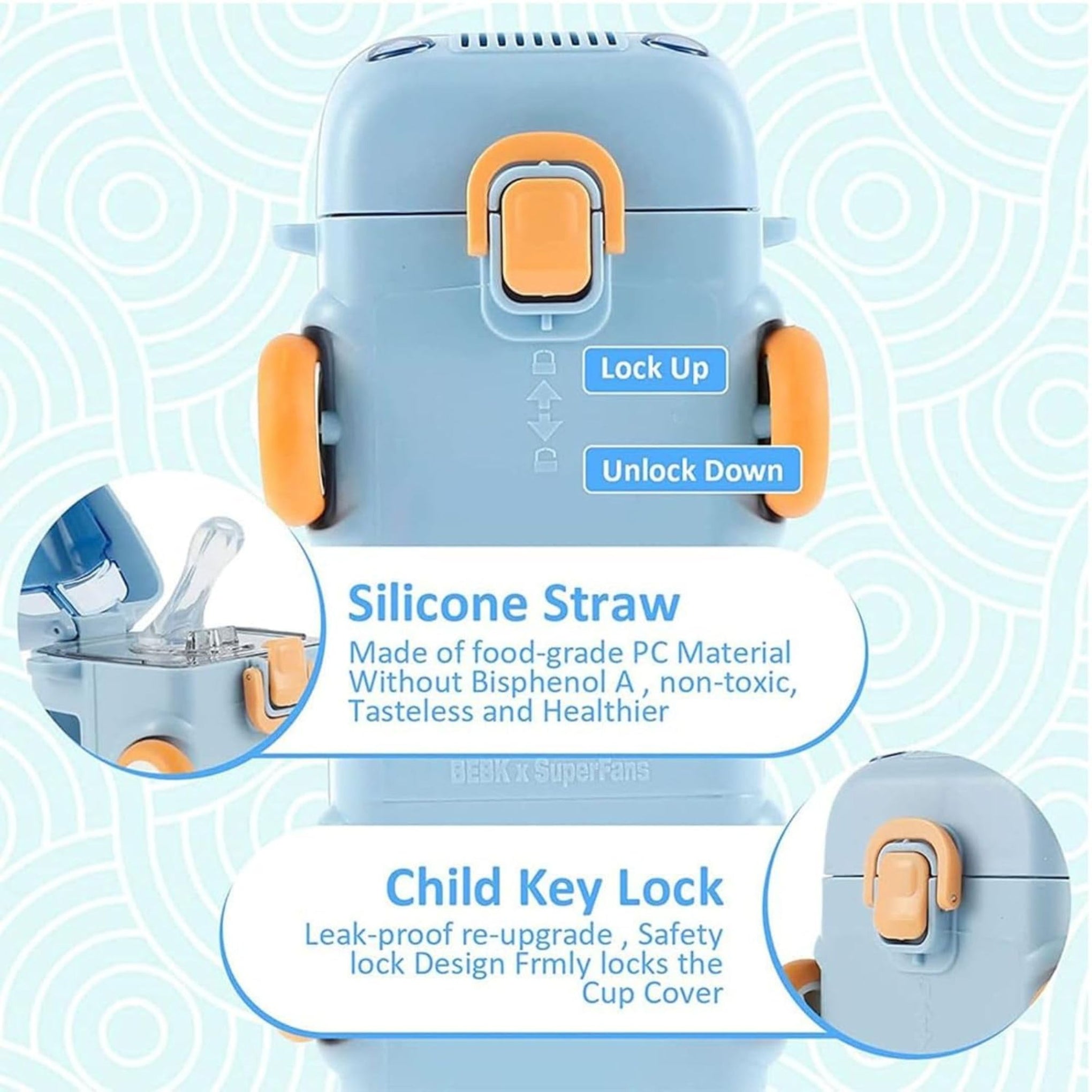 baabus Bus water bottle for kids