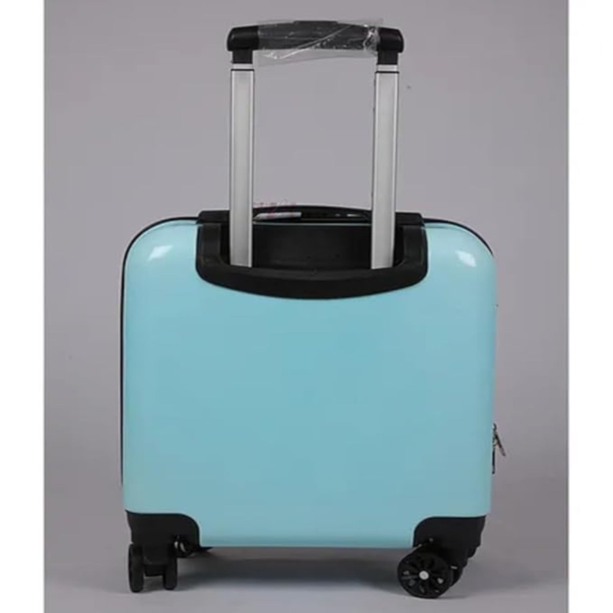 SMILE BABY  Kid's 17-Inch Rolling Cartoon Printed Suitcase | 4-Wheel Travel Trolley Bag (Pack of 1) (Cute Princess)