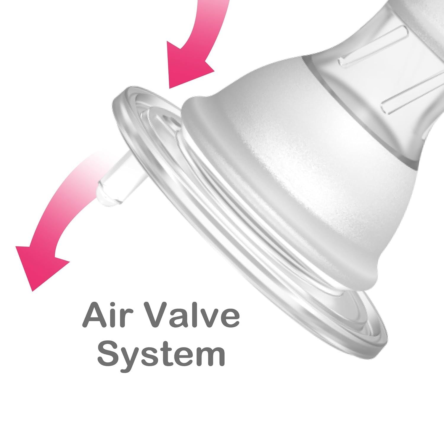 Farlin New Borns Silicone Feeding Nipple SS Size (0+ Months) – Standard Neck Baby Bottle Nipple with Anti-Colic Air Valve System