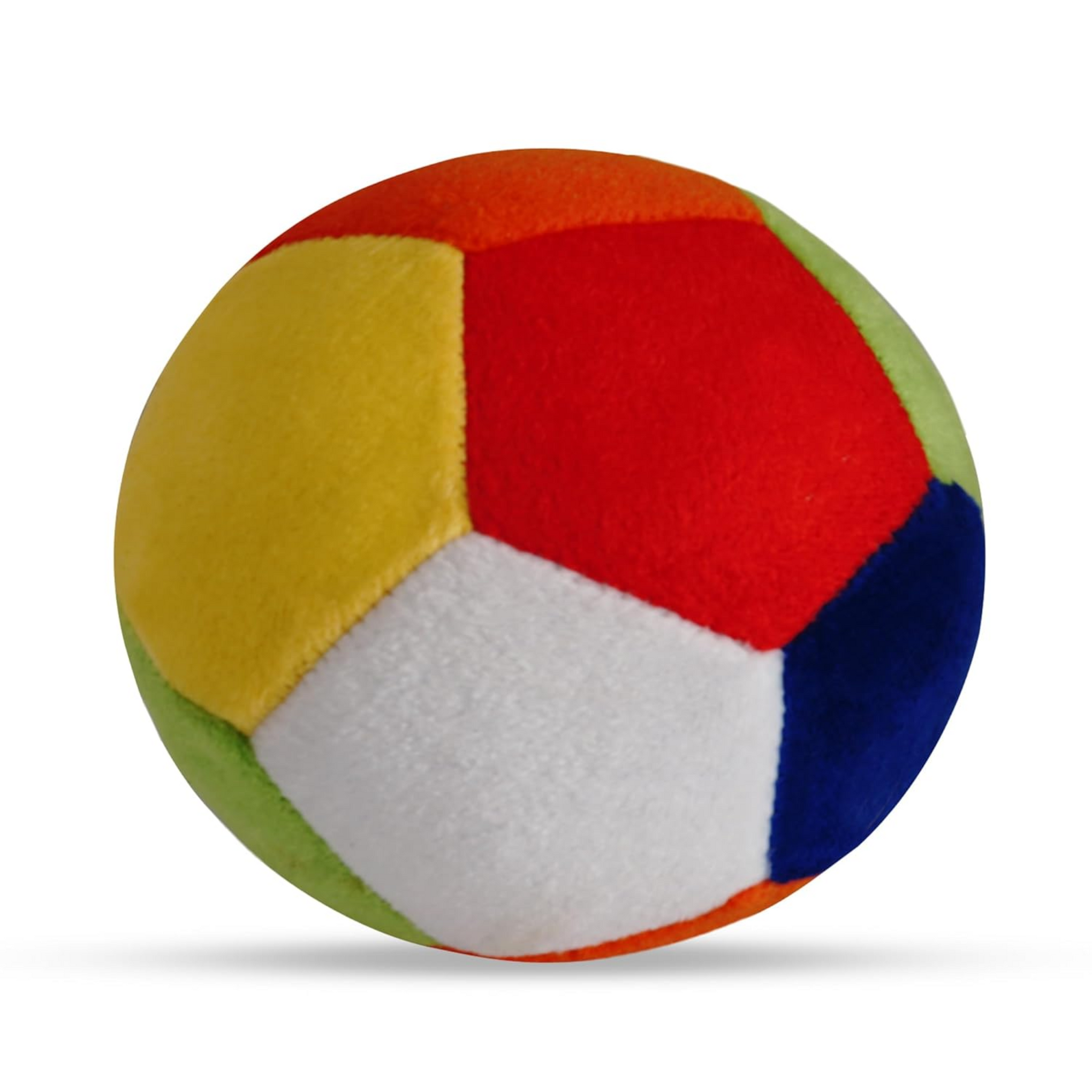 Smile Baby Colorful Baby Rattle Ball - Soft Plush Stuffed Toy with Rattle Sound for Baby and Toddlers - Soft, Cuddly and Huggable, No Sharp Edges Diameter - 11 CM (Multicolor) (Rattle Ball)