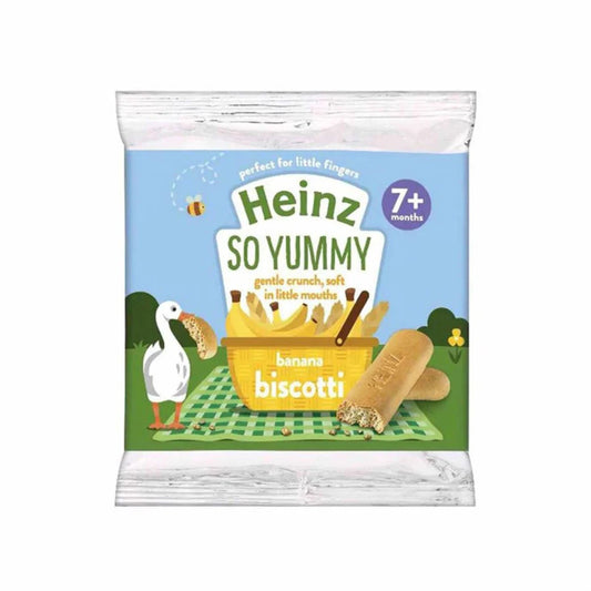 Heinz So Yummy Banana Biscotti for Kids Snacks, 60g each, 7+months