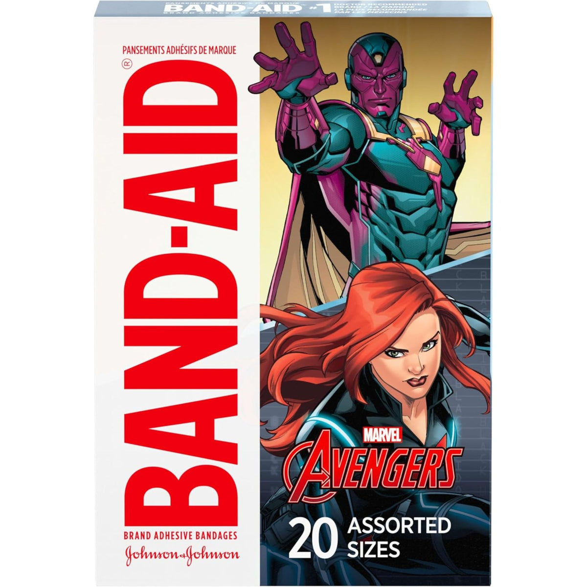 Band-Aid Marvel Avengers adhesive bandages character packaging