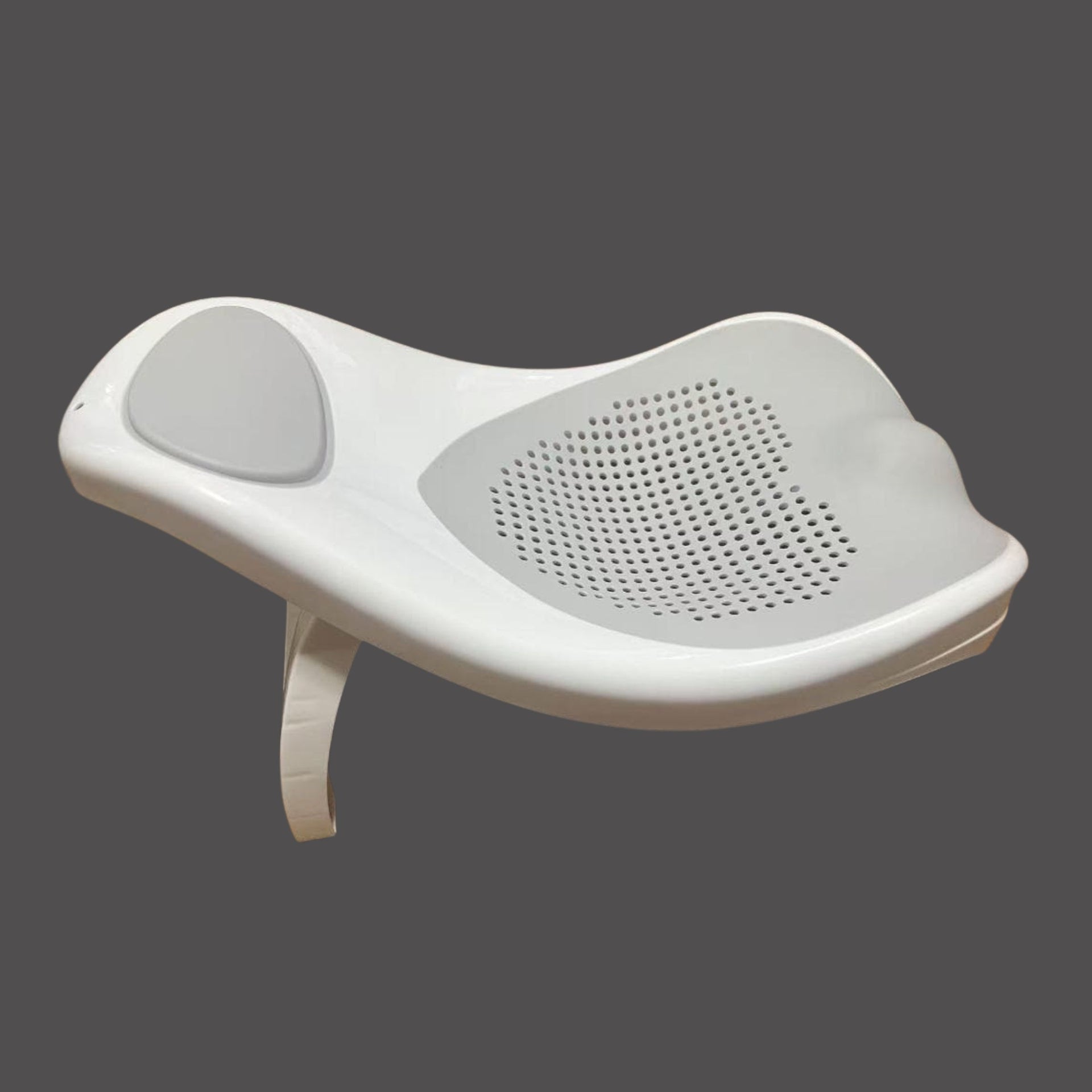 Smile Baby Baby Bath Support Seat for Newborns & Infants | Anti-Slip Baby Bather Chair for Bathtub & Sink | Comfortable & Safe Bath Seat | 0-12 Months | Pink/Grey