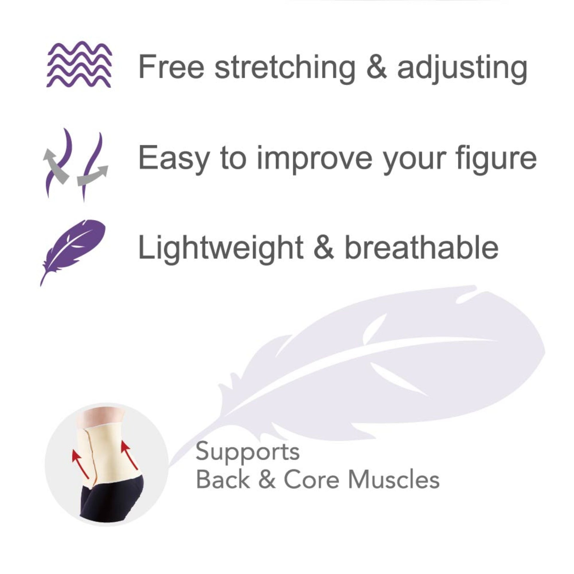 Farlin Postpartum Abdominal Girdle | Healthy Reshaping Belt for After Birth | Breathable, Adjustable & Lightweight | Sizes S, M, L, XL