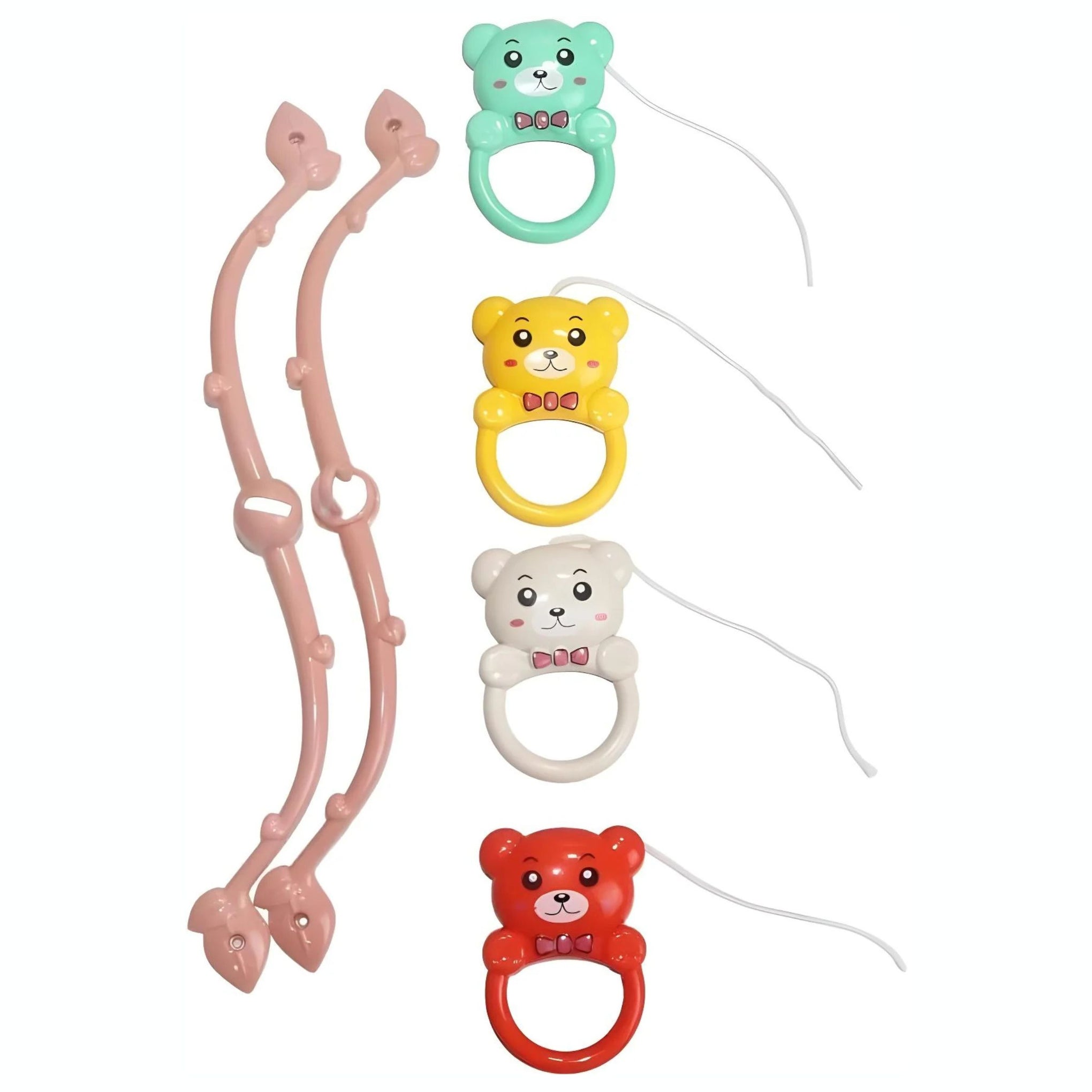 Baby bedside bell With 1000 Contents Multiple Play Modes For Unisex-Multicolor+0Month