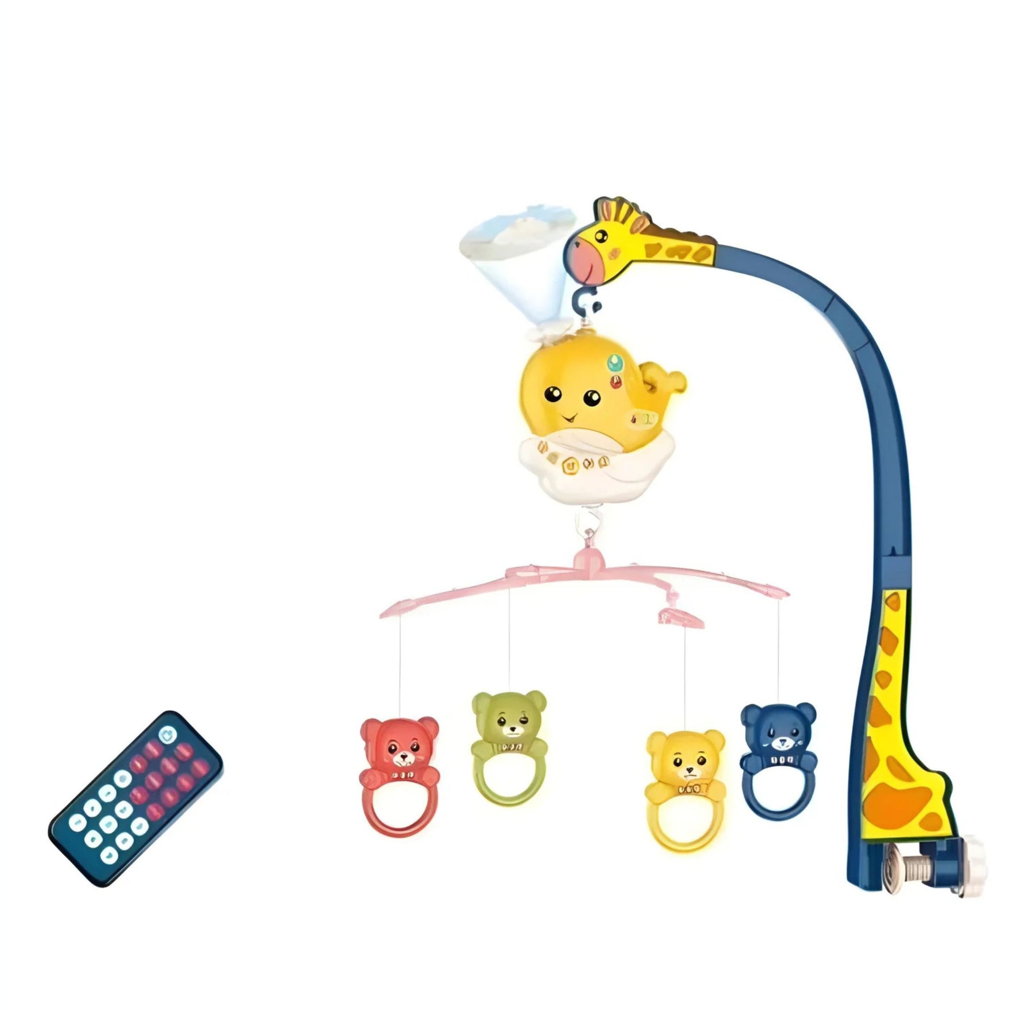 Baby bedside bell With 1000 Contents Multiple Play Modes For Unisex-Multicolor+0Month