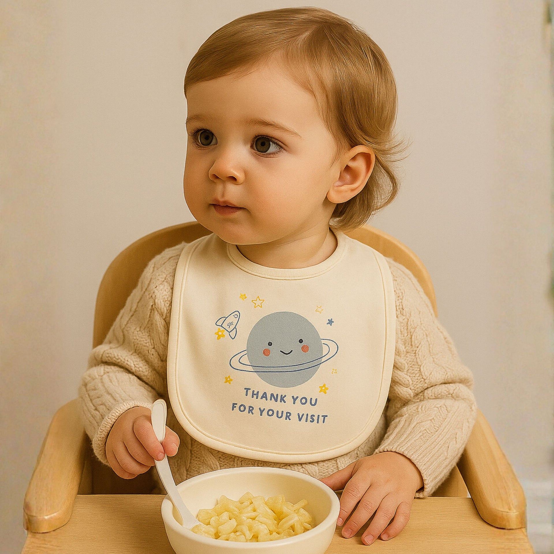 Smile Baby Soft Cotton Baby Bibs Set – 3 Pack | Waterproof, Absorbent, and Comfortable Feeding Bibs for Newborns & Infants