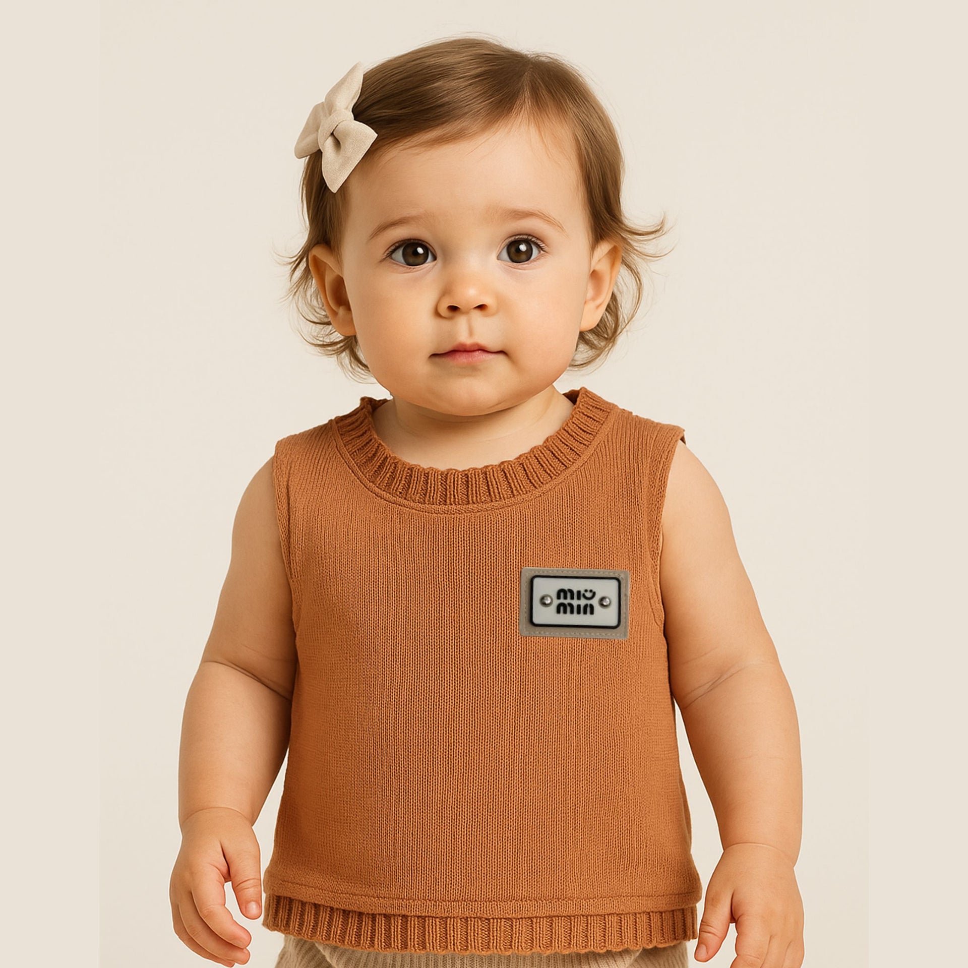Smile Baby Premium Ribbed Sleeveless Knit Top (18M – 12Y)