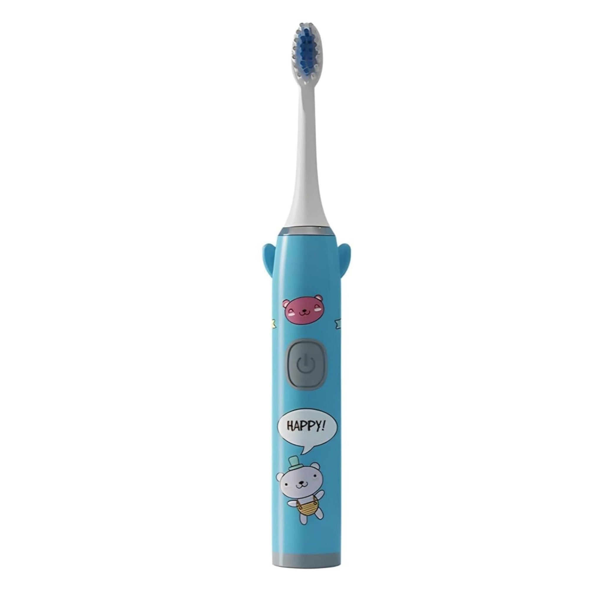 Smile Baby kids Electric Toothbrush with Cartoon Characters, Soft Bristles Battery Operated Kids Cartoonic Vibrating/Oscillating Toothbrush for cleaning the teeth (blue, 1pec)