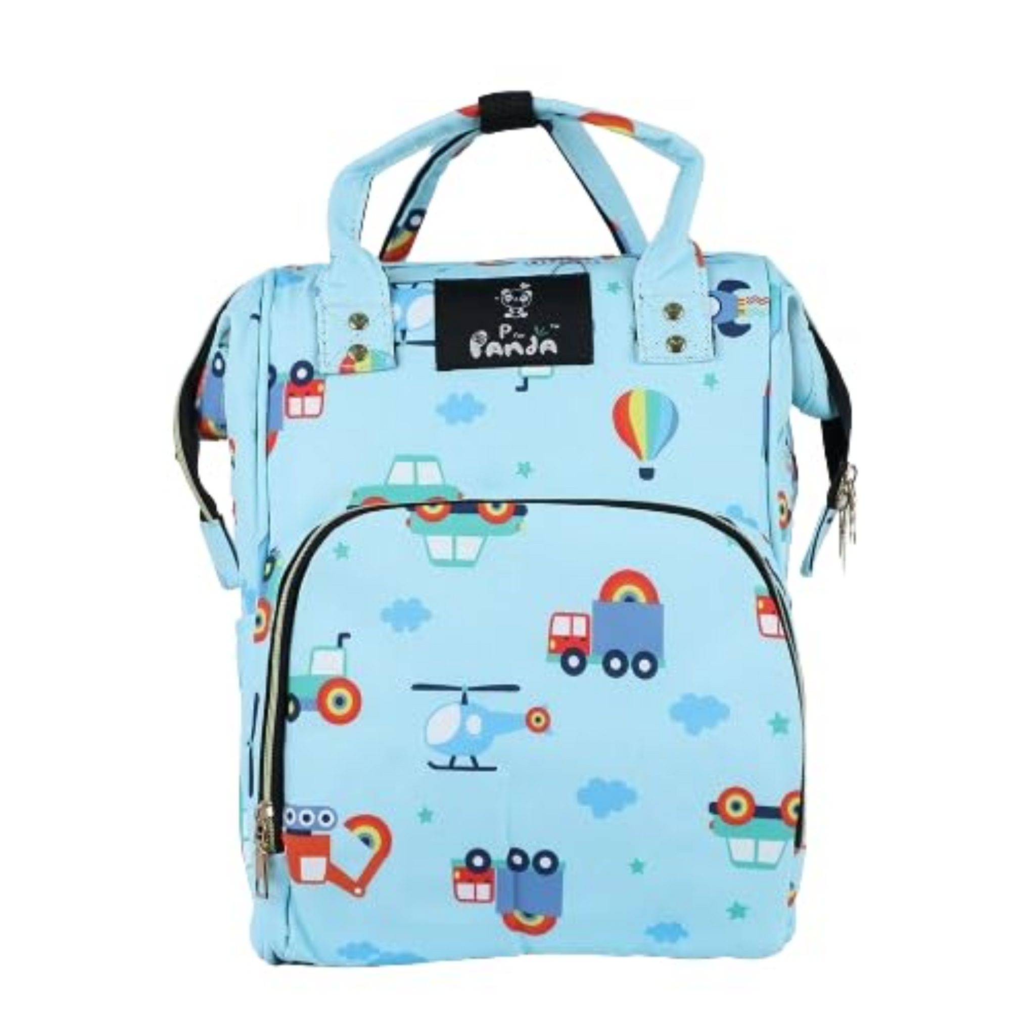 Smile Baby Diaper Bag/ Mummy Bag/ Nursery Bag Stylish Travelling Backpack Spacious, Multifunctional, Stylish & Waterproof baby bag.(  Panda Blue)