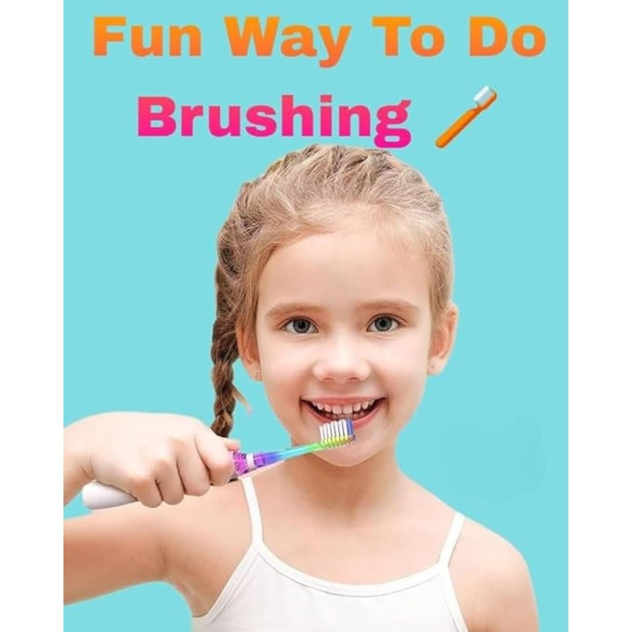 Smile Baby kids Electric Toothbrush with Cartoon Characters, Soft Bristles Battery Operated Kids Cartoonic Vibrating/Oscillating Toothbrush for cleaning the teeth (pink, 1pec)
