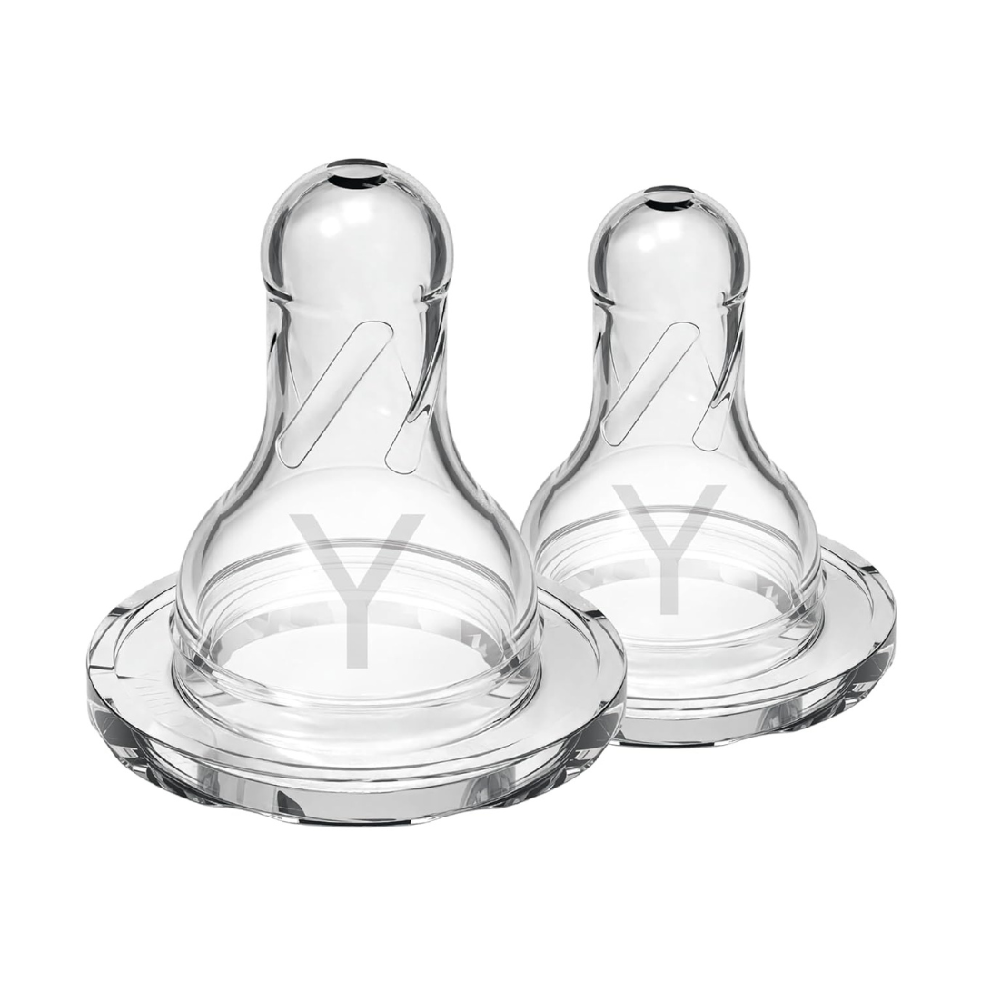 Dr Brown's Y-Cut Anti-Colic Silicone Narrow Nipple 9m+ -Set of 2
