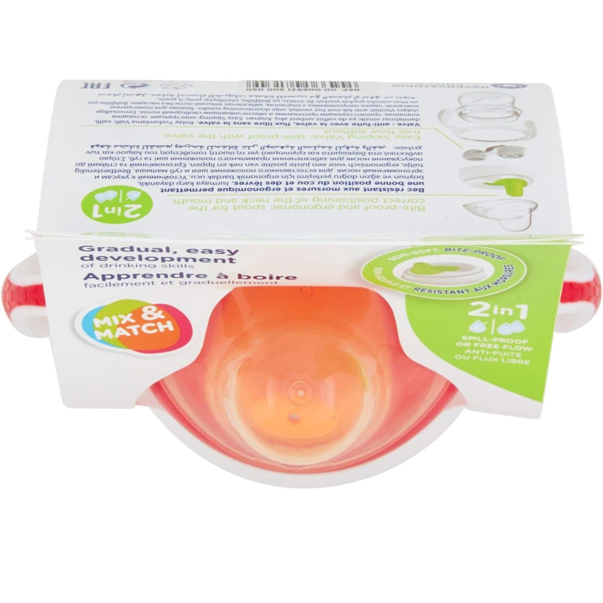 Chicco TRAINING CUP 6M+ NEUTRAL PACK2/NEW orrange  duck