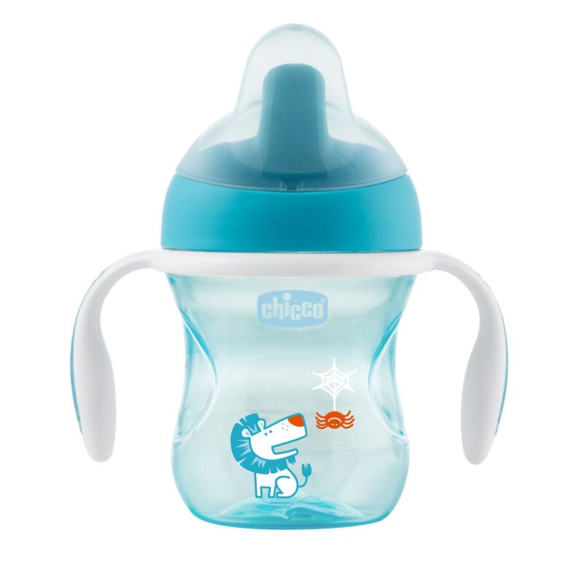 Chicco Training Cup for Babies, 200ml | Semi Soft Bite Resistant Spout Sipper (6+ months) | Spill-Proof | Easy-Grip | BPA-free Material ( green Multicolor)