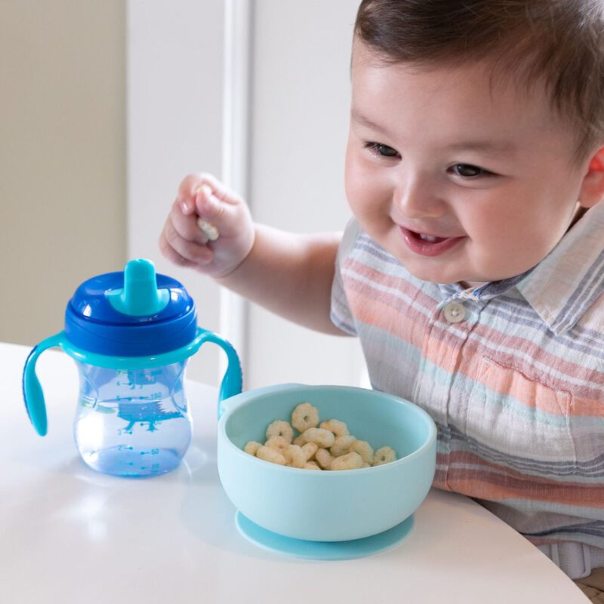 Chicco Training Cup for Babies, 200ml | Semi Soft Bite Resistant Spout Sipper (6+ months) | Spill-Proof | Easy-Grip | BPA-free Material ( green Multicolor)