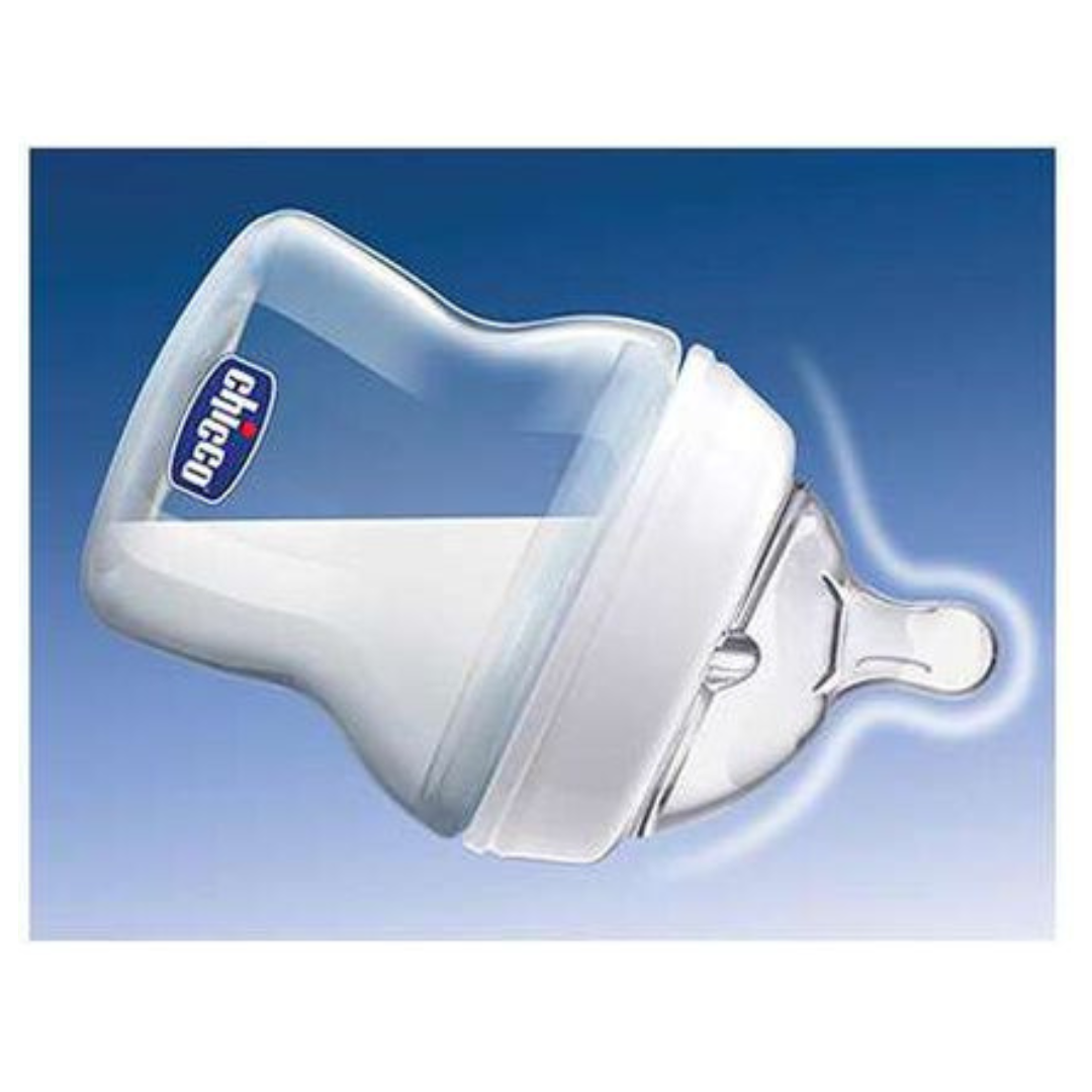 Chicco Teat Natural Feeling with Anti-Colic Effect, Nipple For Wide Neck Feeding Bottles, Food Flow, For Babies & Toddlers (Pack of 2)