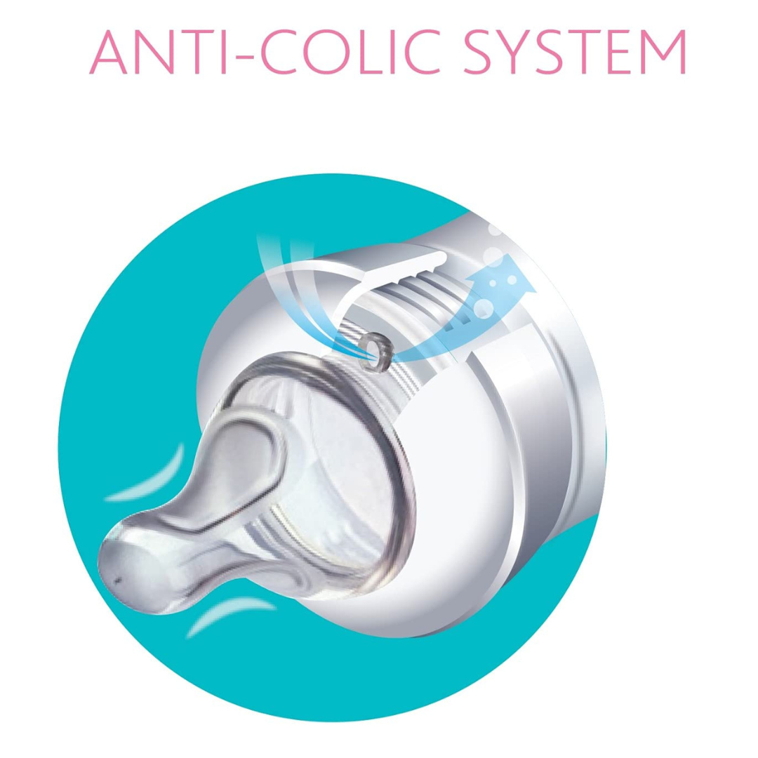 Chicco PhysioTeat Anti-Colic Nipple for Babies | Perfect Latch Soft Sense Silicon Teat | Suitable for Wide Neck Feeding Bottles | BPA Free (Copy)