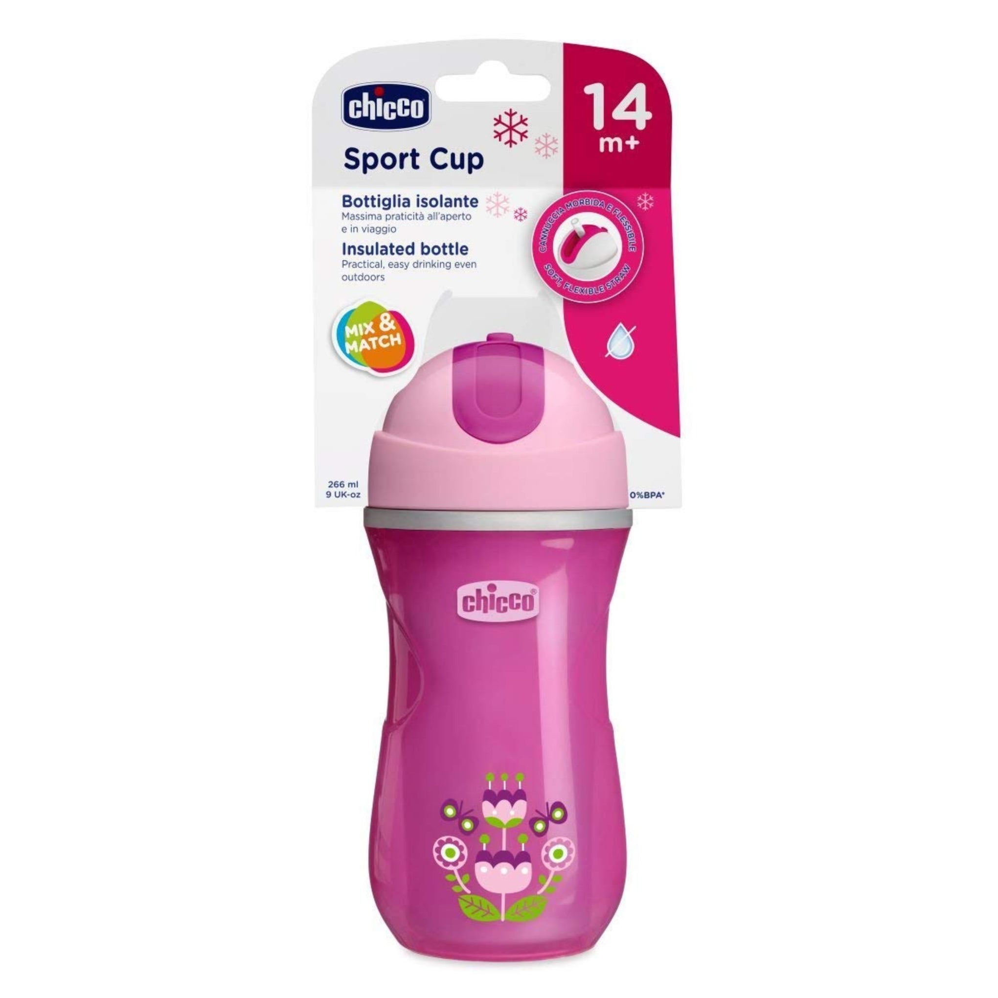 Chicco Cups, Pink, 266ml